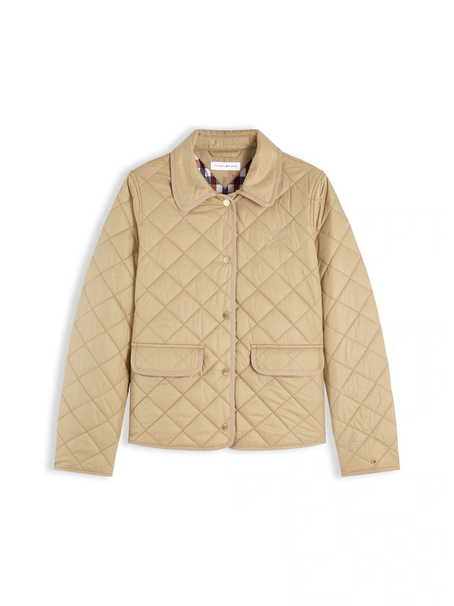 Tommy Hilfiger Steppjacke »LW PADDED SLIM QUILTED JACKET« ohne Kapuze Steppware, slim fit