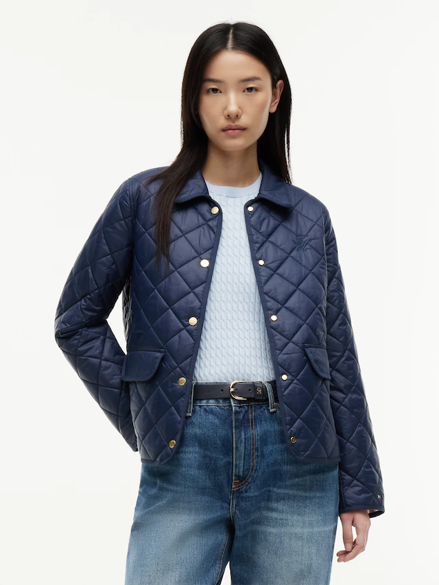 Tommy Hilfiger Steppjacke »LW PADDED SLIM QUILTED JACKET« ohne Kapuze Steppware, slim fit