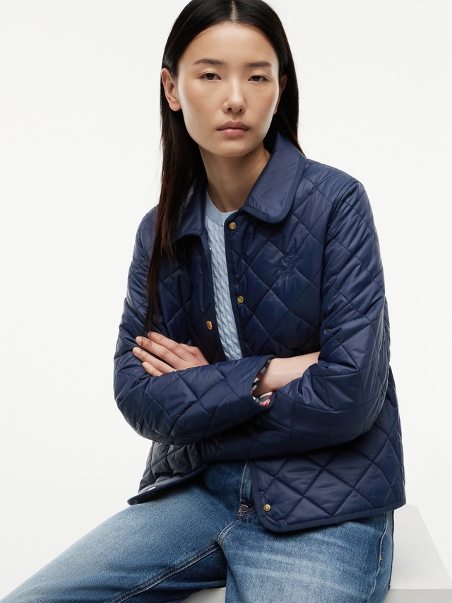 Tommy Hilfiger Steppjacke »LW PADDED SLIM QUILTED JACKET« ohne Kapuze Steppware, slim fit