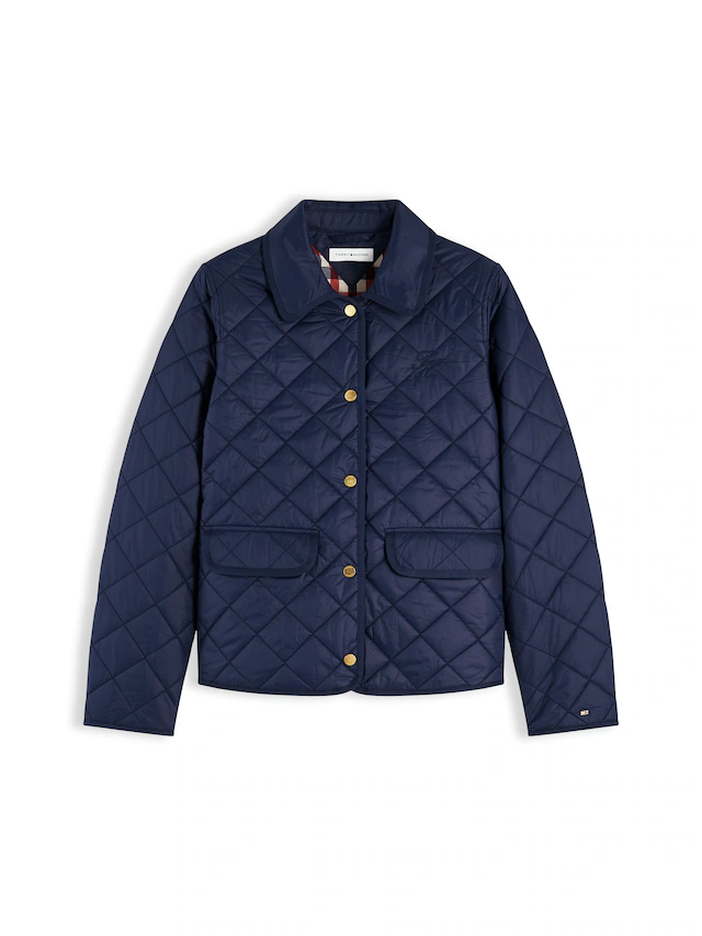 Tommy Hilfiger Steppjacke »LW PADDED SLIM QUILTED JACKET« ohne Kapuze Steppware, slim fit