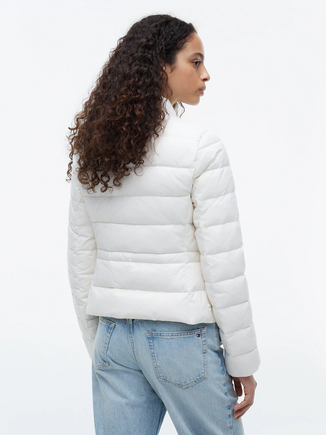 Tommy Hilfiger Daunenjacke »LW DOWN PACKABLE JACKET« ohne Kapuze aus pflegeleichter Kunstfaser, leichte Steppqualität