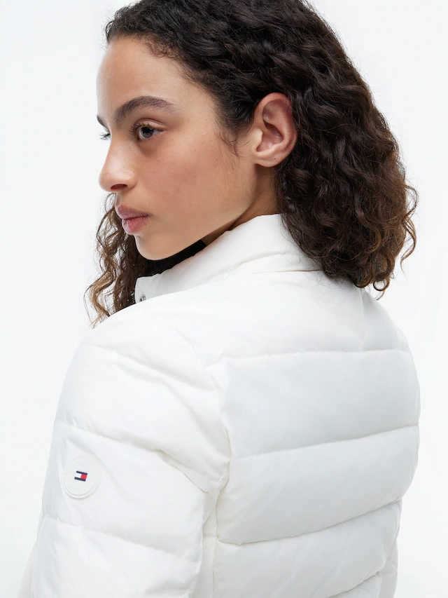 Tommy Hilfiger Daunenjacke »LW DOWN PACKABLE JACKET« ohne Kapuze aus pflegeleichter Kunstfaser, leichte Steppqualität