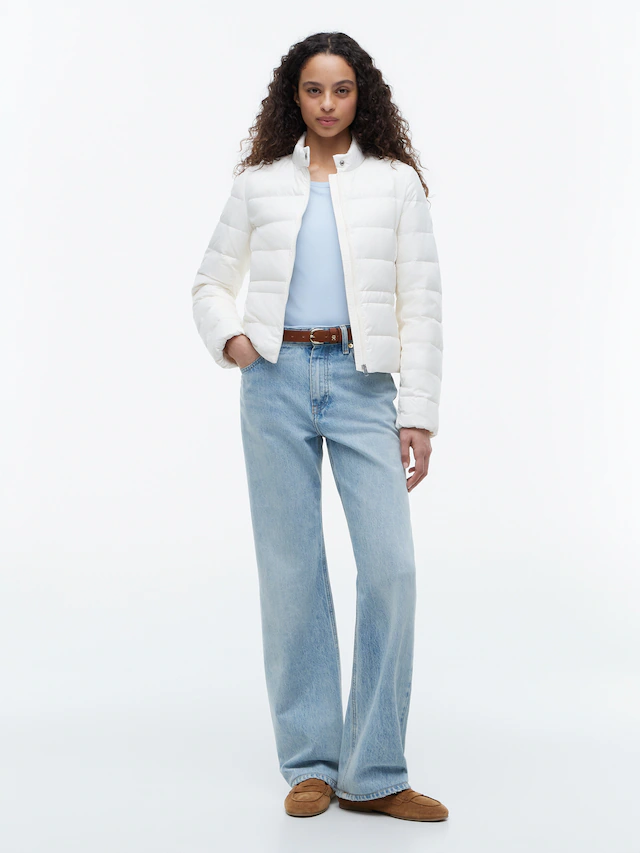 Tommy Hilfiger Daunenjacke »LW DOWN PACKABLE JACKET« ohne Kapuze aus pflegeleichter Kunstfaser, leichte Steppqualität