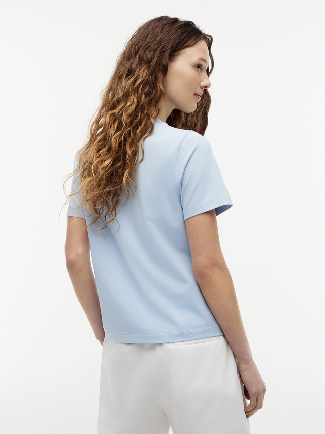 Tommy Hilfiger Kurzarmshirt »TH SCRIPT REG C-NK SS TEE« Baumwollmischung, regular fit