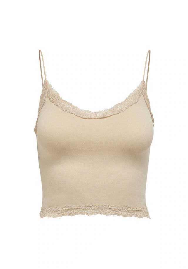 ONLY T-Shirt »T-Shirt ONLVICKY LACE SEAMLESS CROPPED TOP 1er Pack«