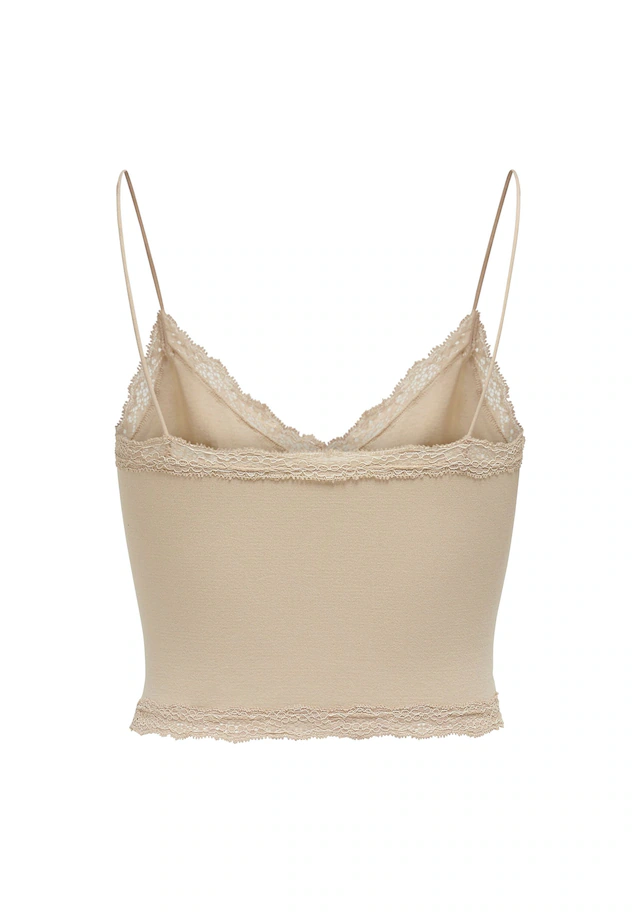 ONLY T-Shirt »T-Shirt ONLVICKY LACE SEAMLESS CROPPED TOP 1er Pack«