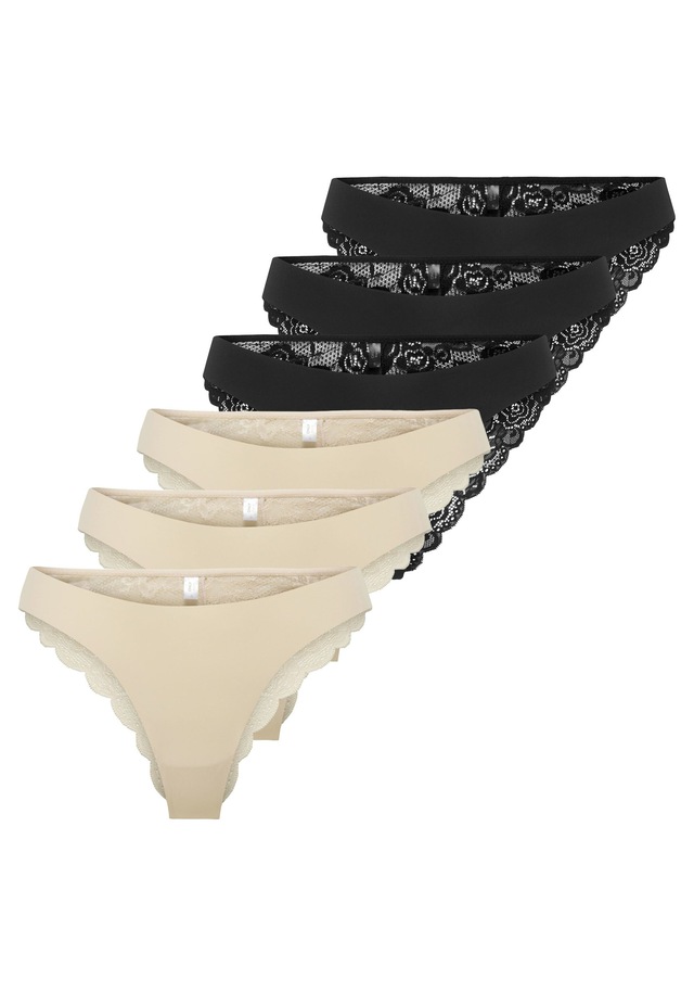 ONLY Slip »Slip ONLCHLOE LACE BRAZIL 6P 6er Pack«
