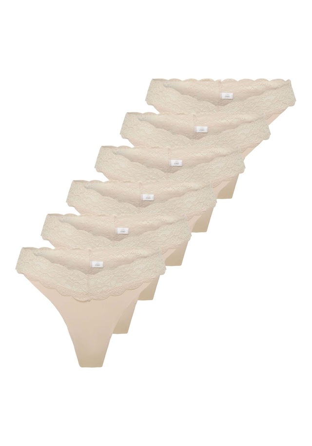ONLY String »String ONLCHLOE LACE THONG 6P 6er Pack«