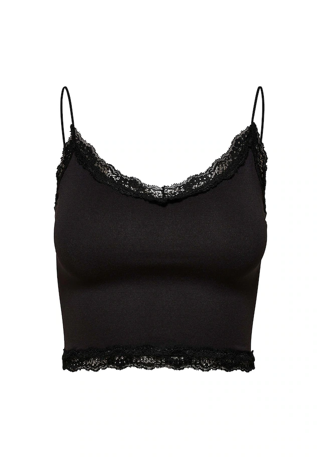 ONLY T-Shirt »T-Shirt ONLVICKY LACE SEAMLESS CROPPED TOP 1er Pack«