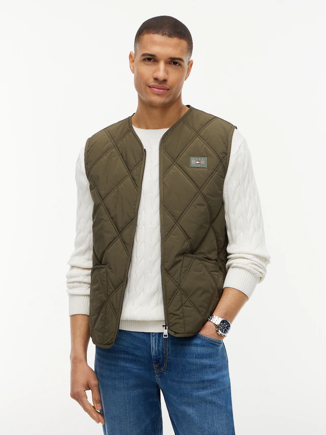 Tommy Hilfiger Steppweste »DIAMOND QUILT« mit Rautensteppung und Reißverschluss