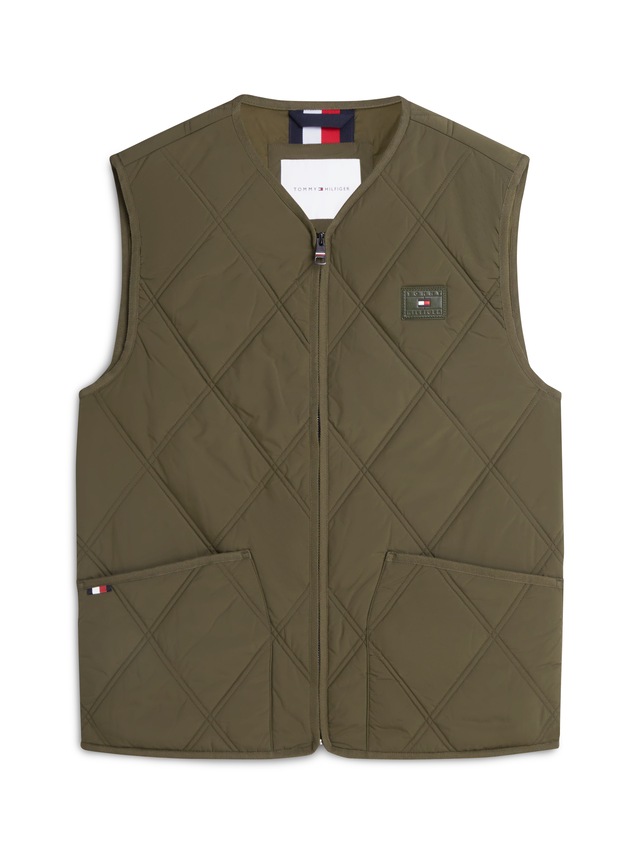 Tommy Hilfiger Steppweste »DIAMOND QUILT« mit Rautensteppung und Reißverschluss
