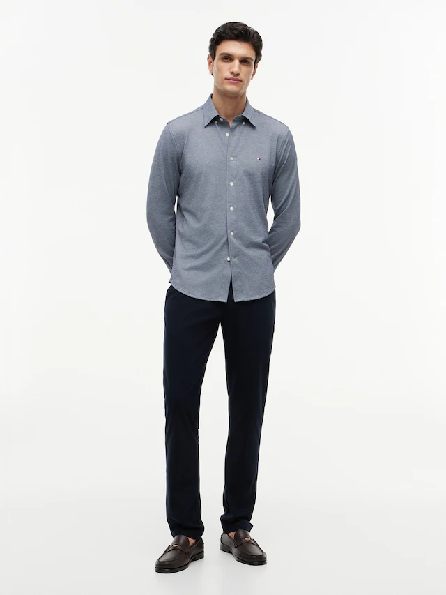 Tommy Hilfiger Langarmhemd »PERFORMANCE PIQUE OXFORD« Regular Fit Peformance Pique Oxford Casual