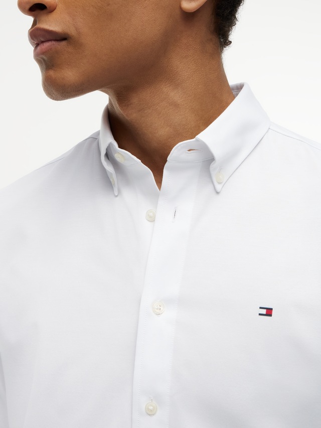 Tommy Hilfiger Langarmhemd »PERFORMANCE PIQUE OXFORD« Regular Fit Peformance Pique Oxford Casual