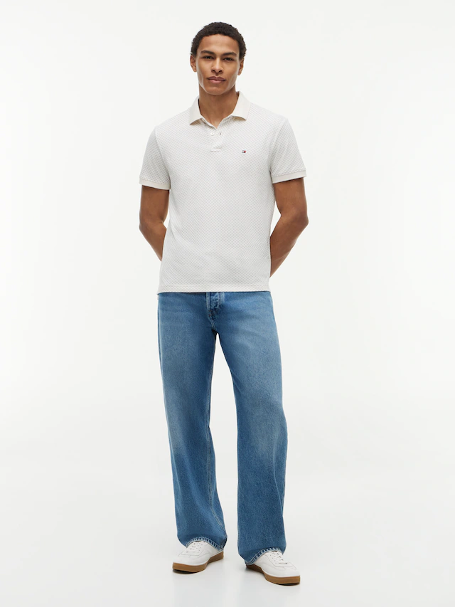 Tommy Hilfiger Poloshirt »MICROPRINT PIQUE« mit geometrischem Muster, regular fit