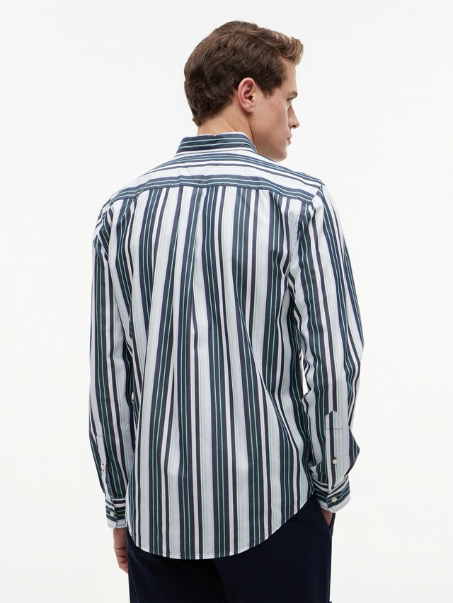Tommy Hilfiger Langarmhemd »POPLIN MULTI STPE SHIRT« Regular Fit