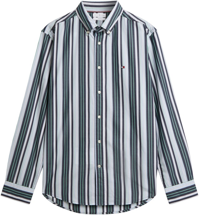 Tommy Hilfiger Langarmhemd »POPLIN MULTI STPE SHIRT« Regular Fit