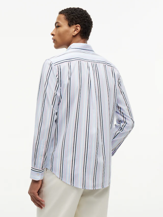 Tommy Hilfiger Langarmhemd »POPLIN MULTI STPE SHIRT« Regular Fit
