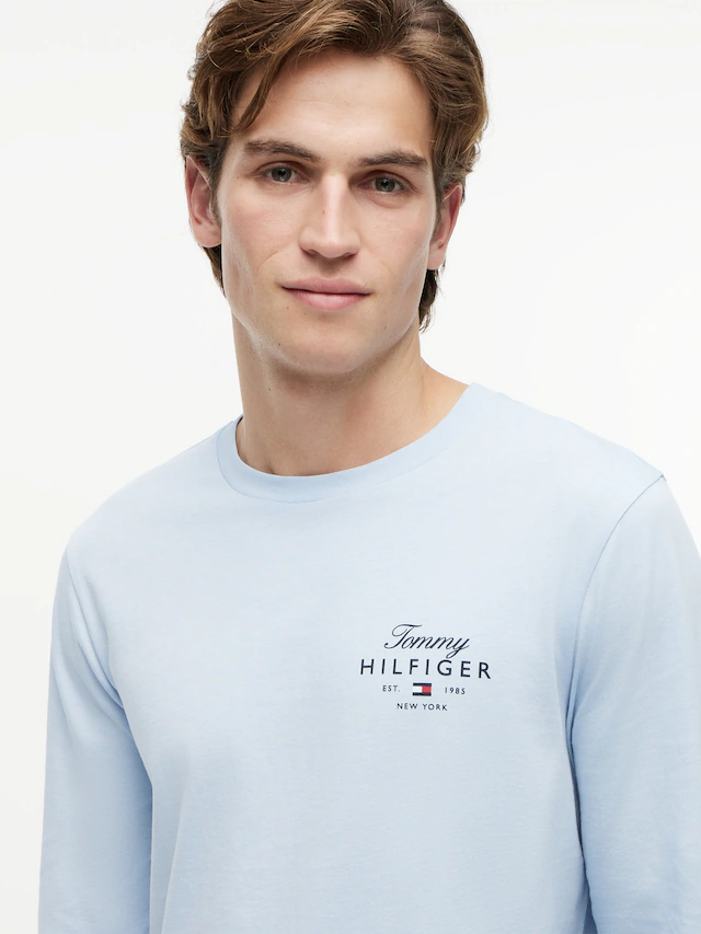 Tommy Hilfiger Langarmshirt »SCRIPT STACK LS REGULAR TEE«