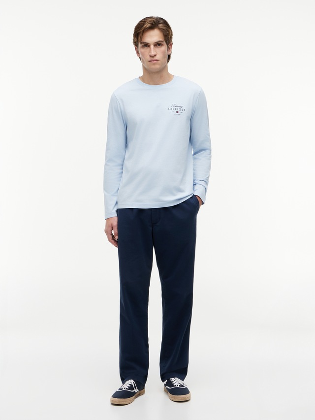 Tommy Hilfiger Langarmshirt »SCRIPT STACK LS REGULAR TEE«