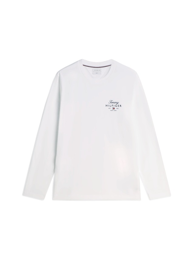 Tommy Hilfiger Langarmshirt »SCRIPT STACK LS REGULAR TEE«