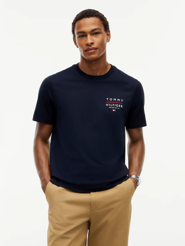 Tommy Hilfiger T-Shirt »BRAND LOVE LEFT CHEST RWB TEE« regular fit, Rundhals