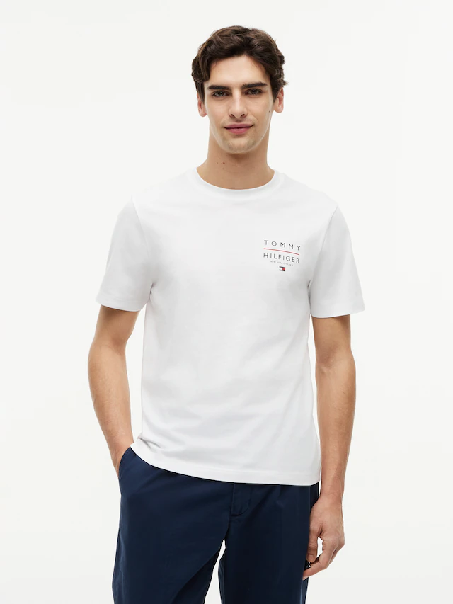 Tommy Hilfiger T-Shirt »BRAND LOVE LEFT CHEST RWB TEE« regular fit, Rundhals