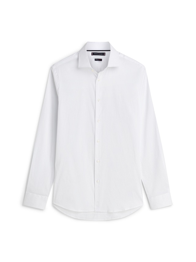 Tommy Hilfiger Langarmhemd »DC FLEX COLLAR SOLID« Flex Collar Technologie, elastischer Kragen für angenehmen Fit
