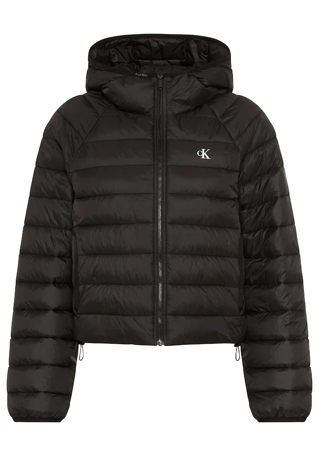Calvin Klein Jeans Steppjacke »ULW SHORT CK PACKABLE PUFFER JAC« mit Kapuze in kurzer Passform