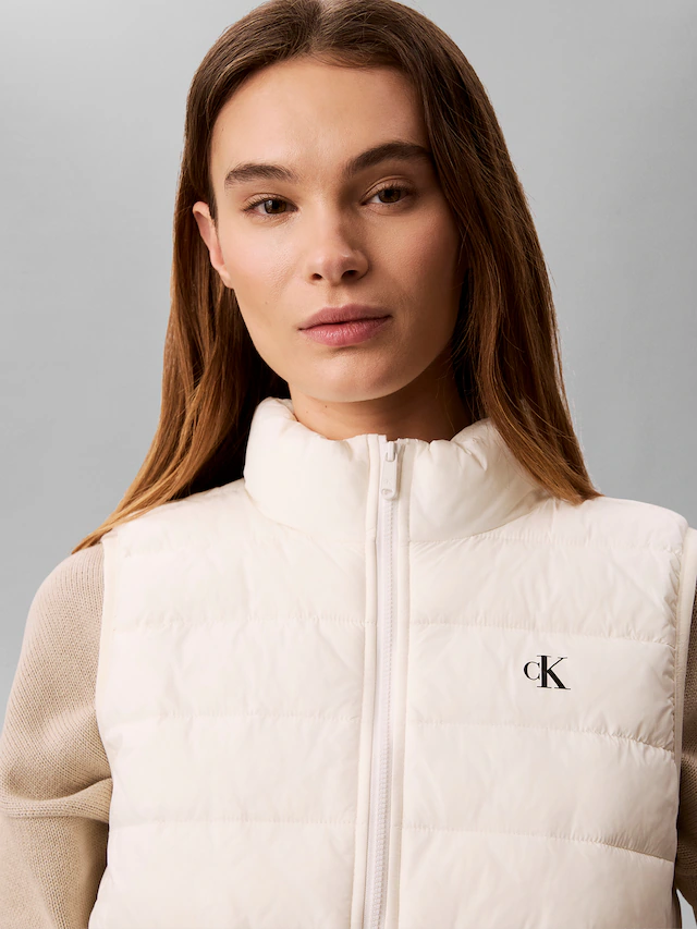 Calvin Klein Jeans Steppweste Stehkragen, kurze Form, wattiert