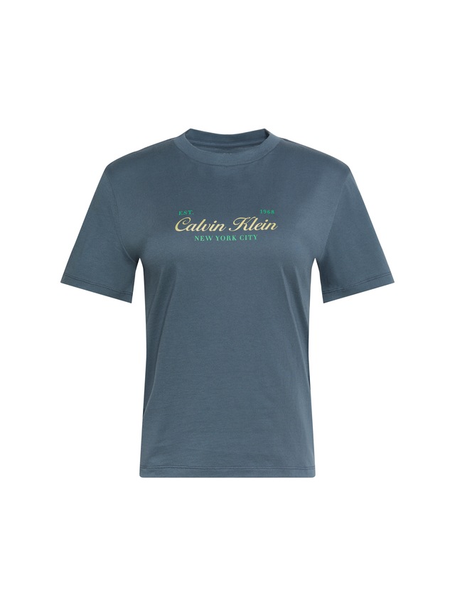 Calvin Klein Jeans T-Shirt Rundhalsausschnitt, Regular Fit, reine Baumwolle
