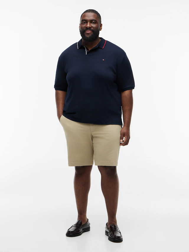 Tommy Hilfiger Big & Tall Poloshirt »BT-LIQUID COTTON TIPPED SLIM-B« aus Baumwolle