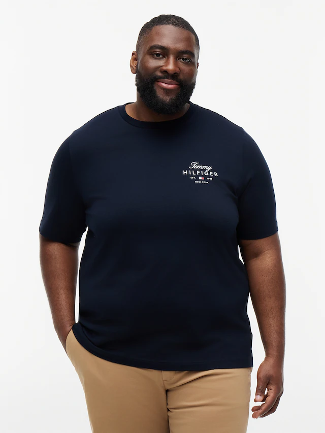 Tommy Hilfiger Big & Tall T-Shirt »BT-SCRIPT STACK« Große Größen, aus Jersey mit Logo