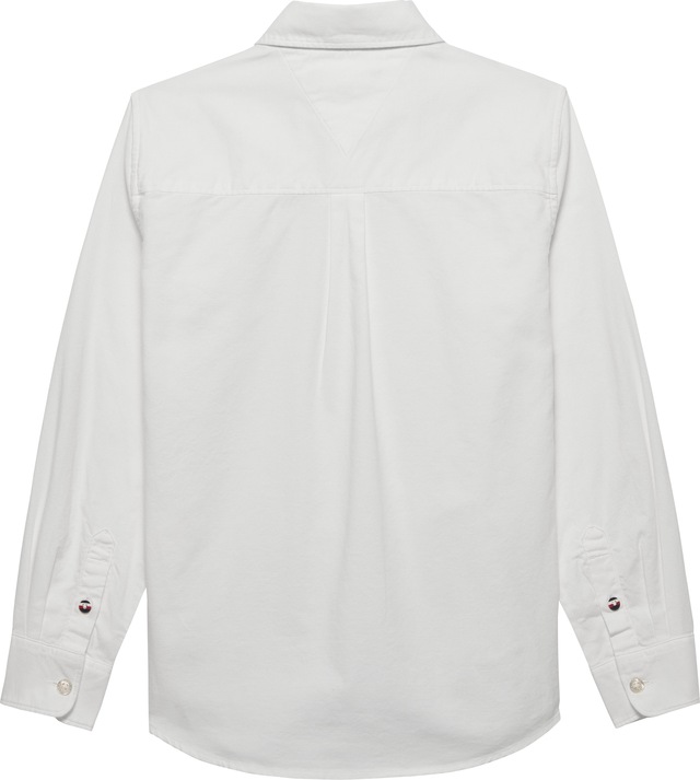 Tommy Hilfiger Langarmhemd »FLAG OXFORD SHIRT« Kinder bis 16 Jahre mit Button-Down-Kragen