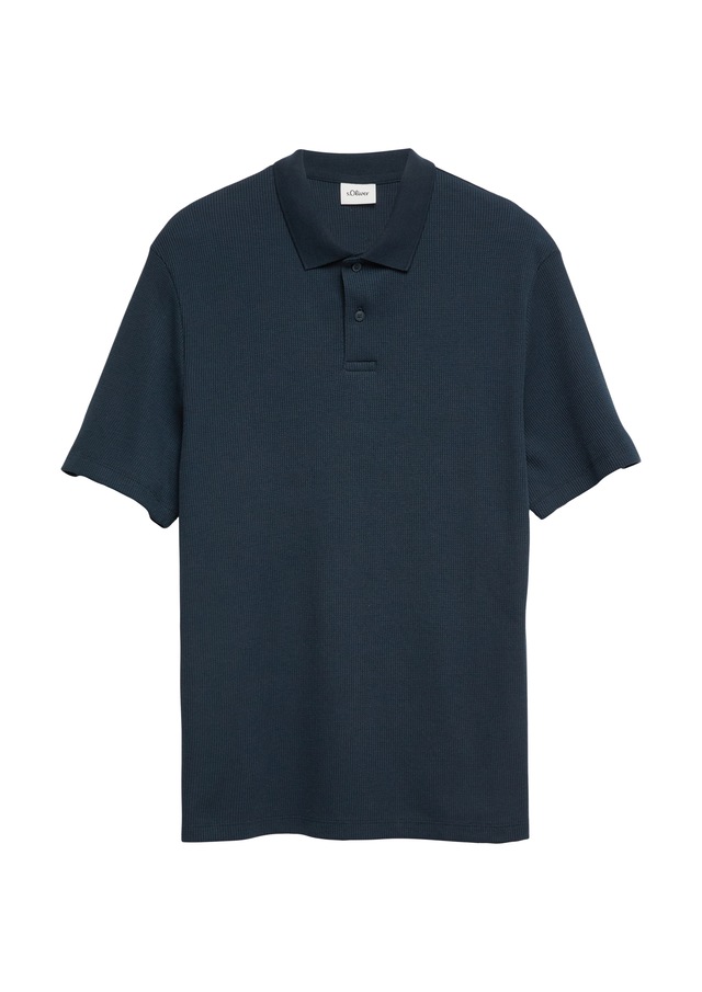 s.Oliver Poloshirt Sommer-Poloshirt in Struktur-Optik