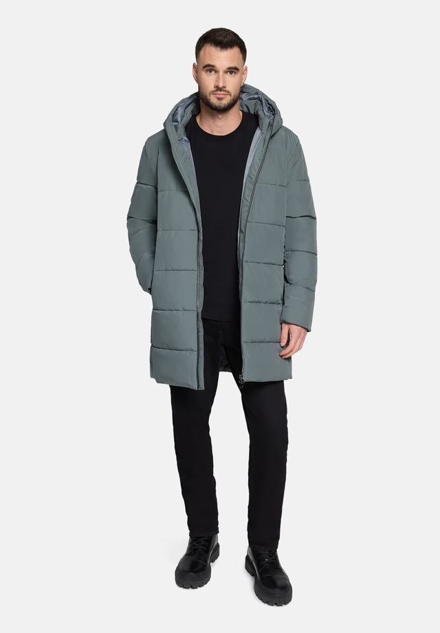 VOICE Outdoorjacke »Herren Winterjacke Wintermantel mit Kapuze« mit Kapuze