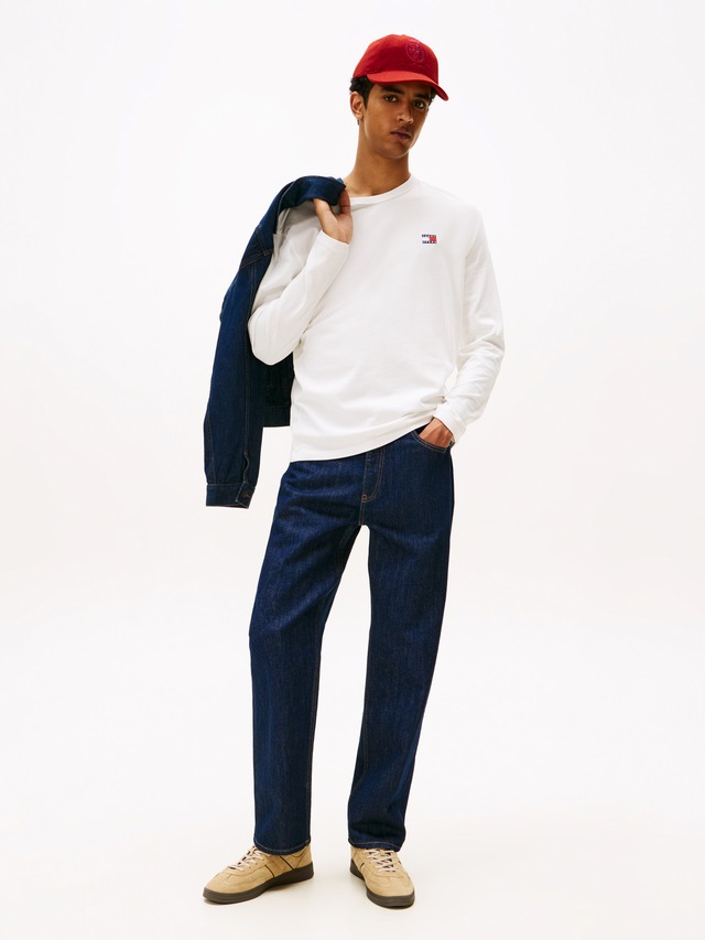 Tommy Jeans Langarmshirt »TJM REG BADGE TEE LS EXT«