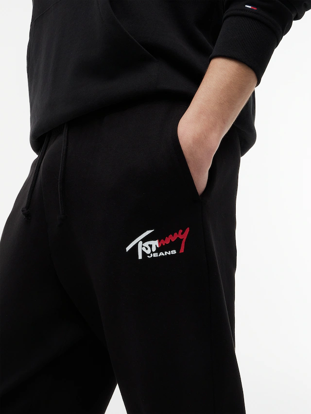 Tommy Jeans Jogginghose »TJM REGULAR SIGNATURE« mit Logo und Bündchen