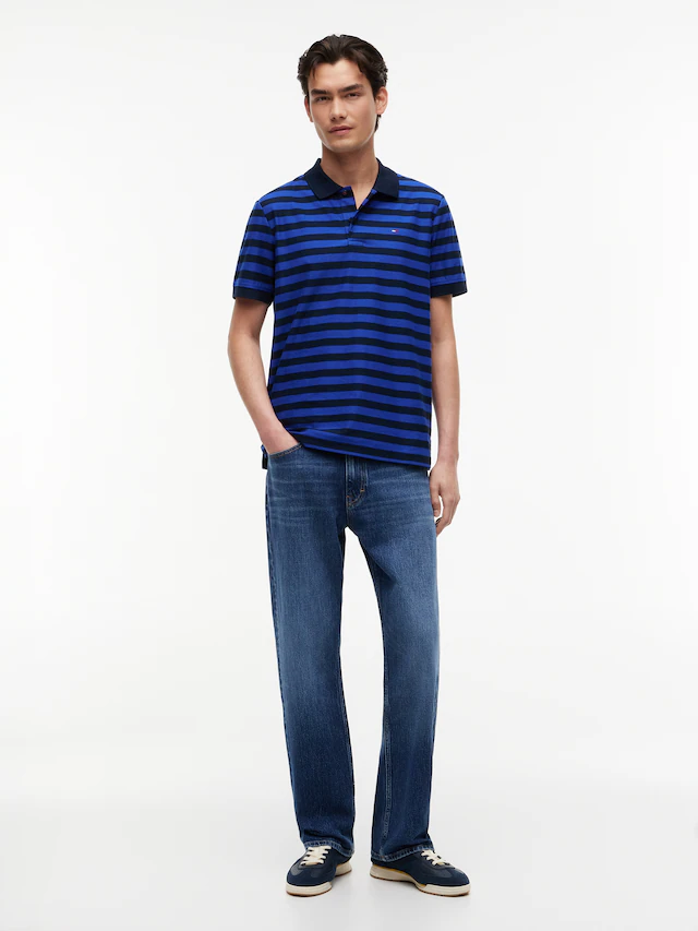 Tommy Jeans Poloshirt »TJM REG STRIPE POLO EXT« aus Baumwoll-Jersey, Regular Fit