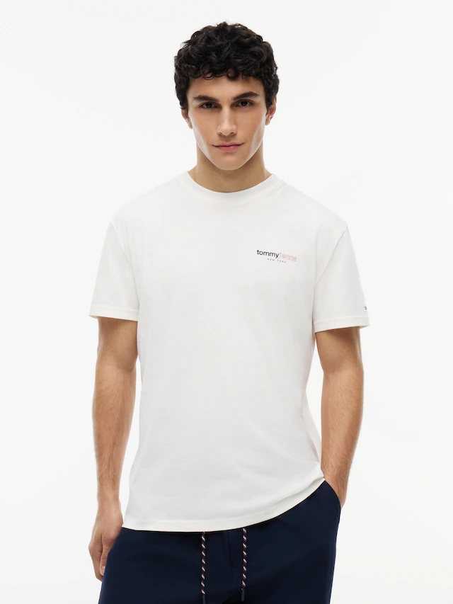 Tommy Jeans T-Shirt »TJM REGULAR DNA GRAPHIC SHORT SLEEVE EXT« Regular fit mit Backprint, Rundhals