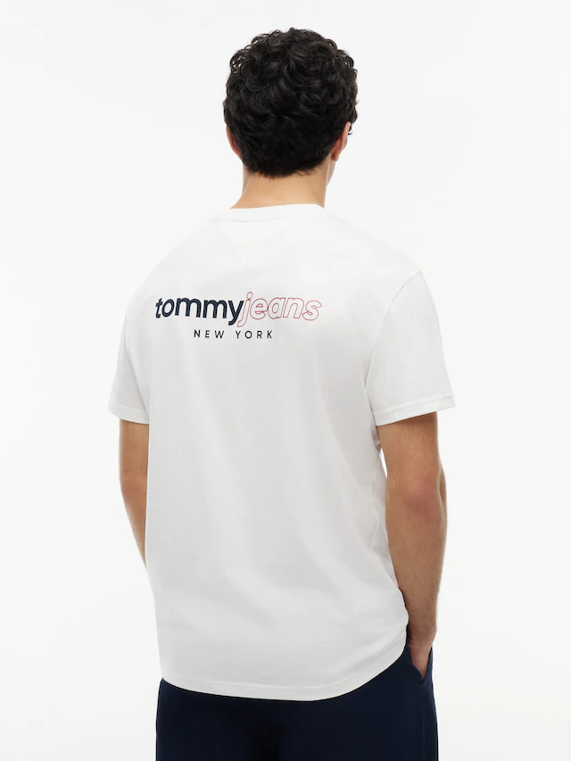 Tommy Jeans T-Shirt »TJM REGULAR DNA GRAPHIC SHORT SLEEVE EXT« Regular fit mit Backprint, Rundhals
