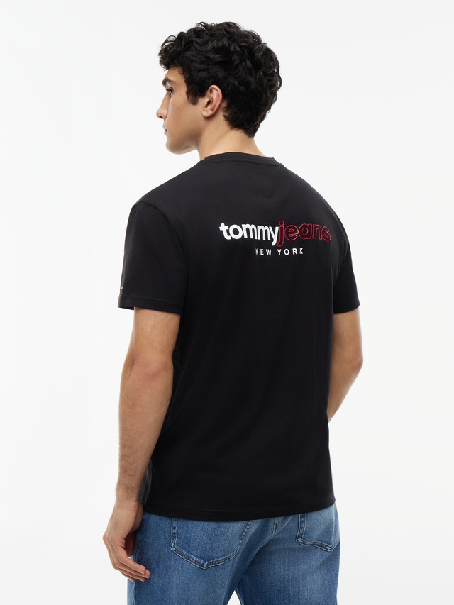 Tommy Jeans T-Shirt »TJM REGULAR DNA GRAPHIC SHORT SLEEVE EXT« Regular fit mit Backprint, Rundhals