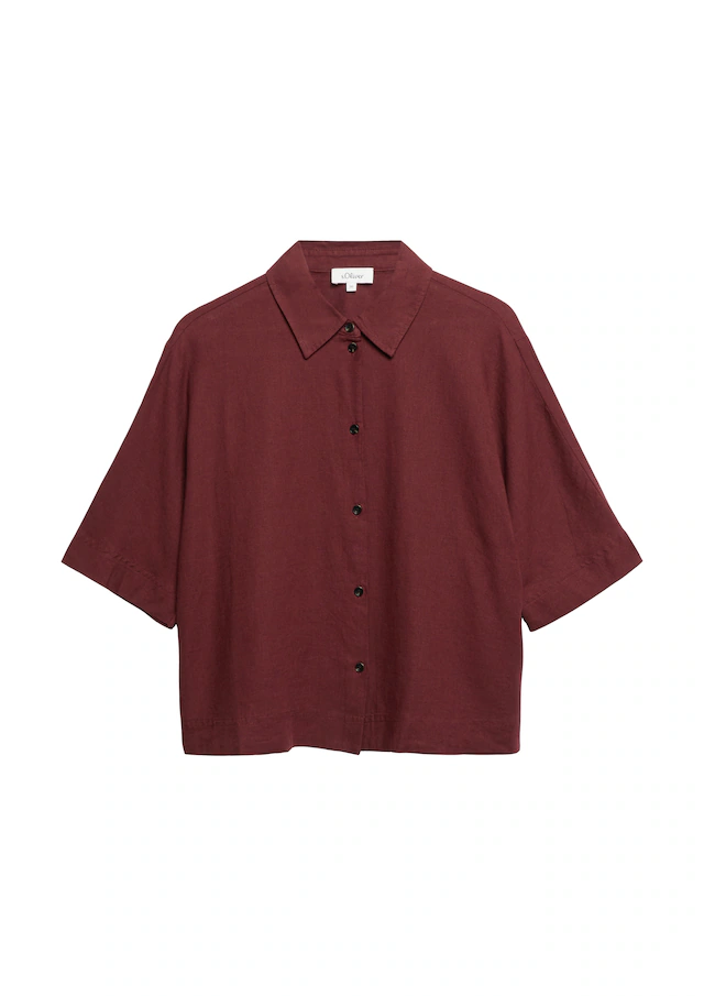 s.Oliver Hemdbluse kurz, mit Knopfleiste