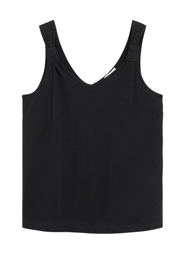 s.Oliver Shirttop Sommertop mit Knoten-Detail
