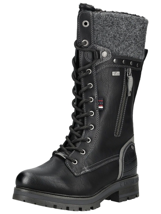 Mustang Shoes Schnürstiefel »Mustang Shoes Stiefel Lederimitat/Textil«