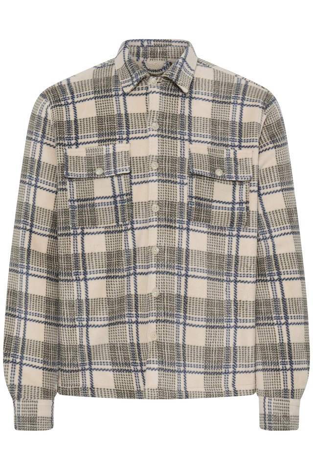 Blend Langarmhemd »BHBAKI SHIRT CHECK« Kunstfaser, regular fit