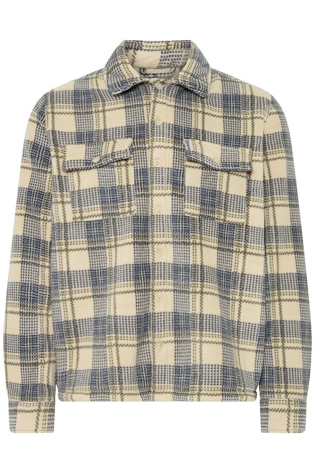 Blend Langarmhemd »BHBAKI SHIRT CHECK« Kunstfaser, regular fit