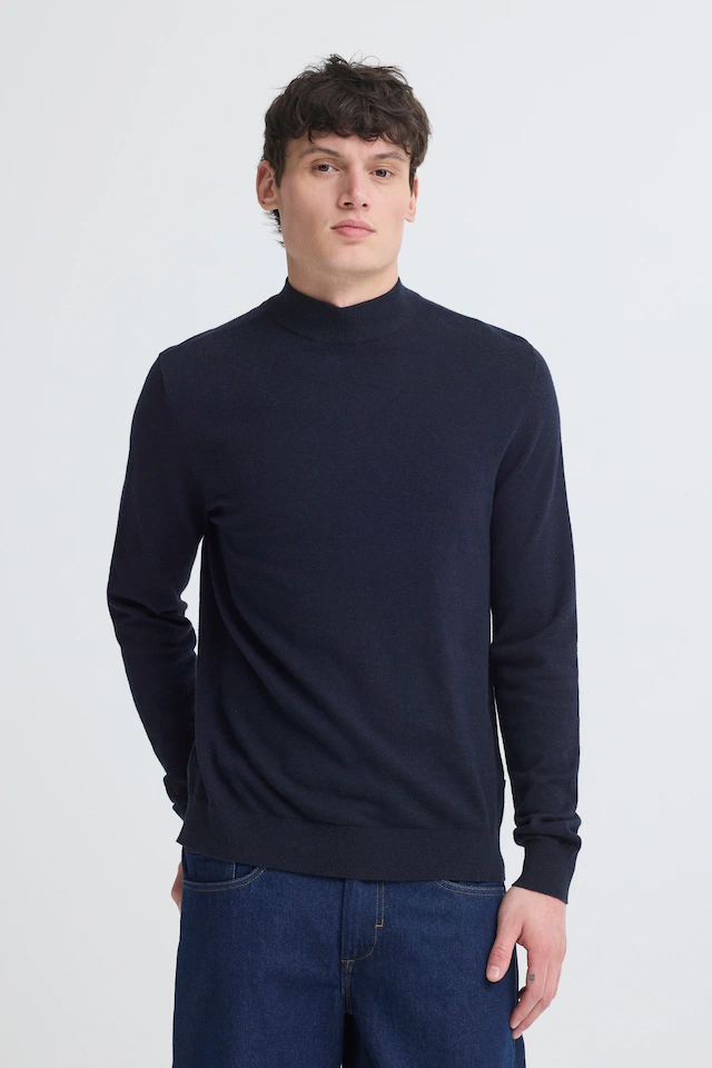 Blend Stehkragenpullover »BHBAGGE HIGH NECK KNIT« Baumwollmischung, regular fit