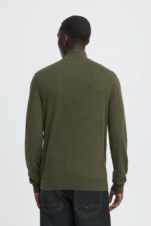 Blend Stehkragenpullover »BHBAGGE HALF ZIPP KNIT« Baumwollmischung, regular fit