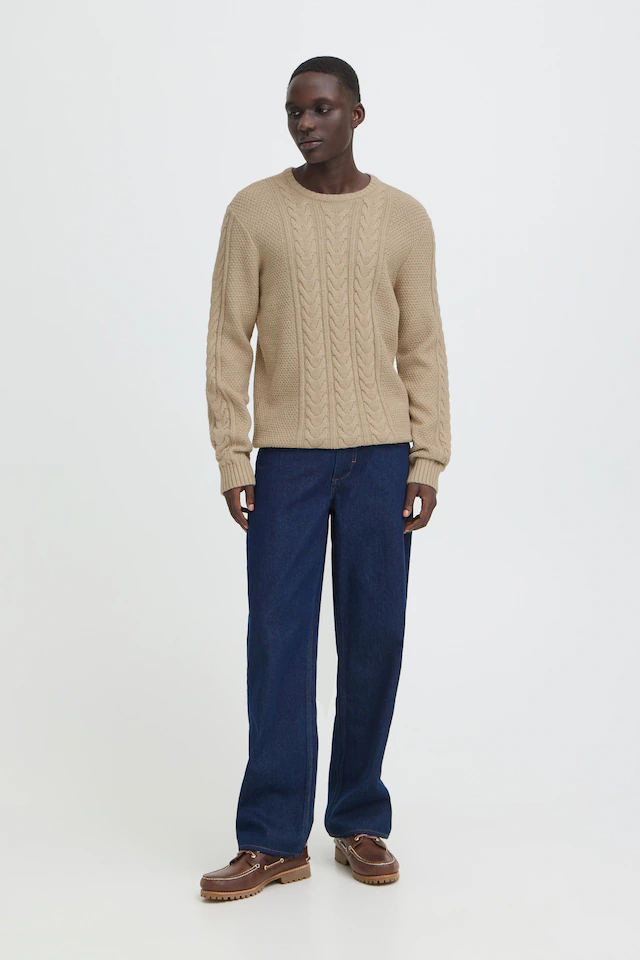 Blend Rundhalspullover »BHBASIM CREW« Baumwollmischung, regular fit