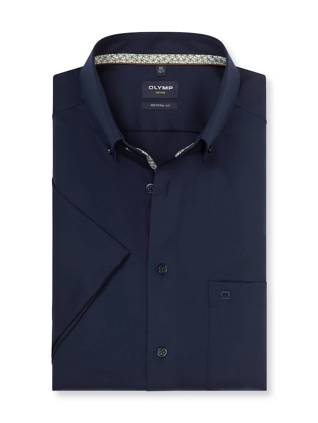 OLYMP Kurzarmhemd »Luxor« Businesshemd, modern fit, Button-down-Kragen